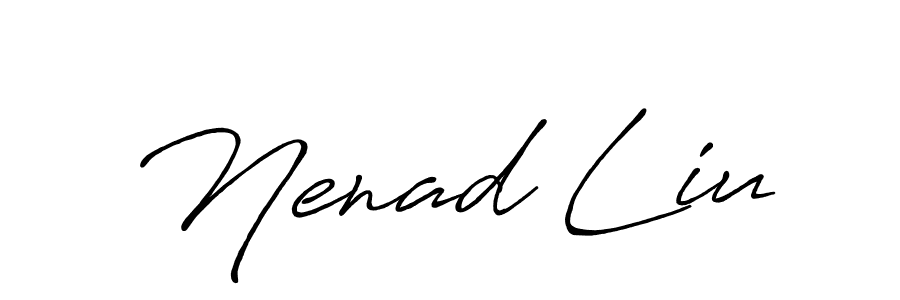 How to Draw Nenad Liu signature style? Antro_Vectra_Bolder is a latest design signature styles for name Nenad Liu. Nenad Liu signature style 7 images and pictures png