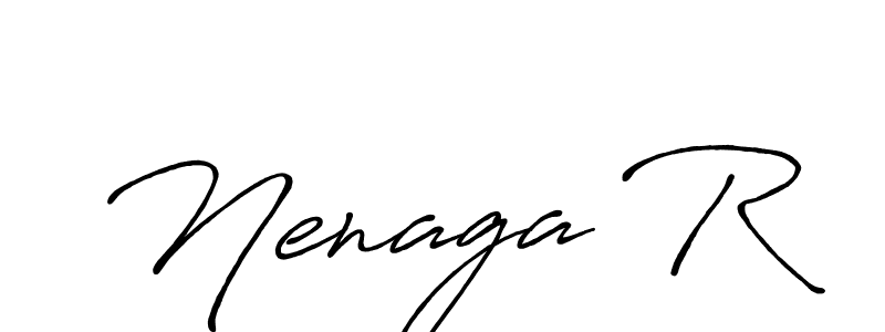 Make a beautiful signature design for name Nenaga R. With this signature (Antro_Vectra_Bolder) style, you can create a handwritten signature for free. Nenaga R signature style 7 images and pictures png