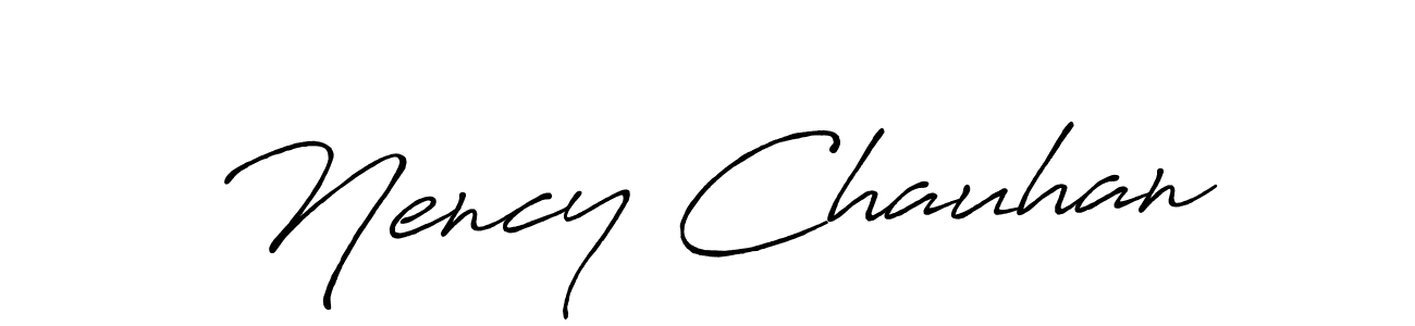 It looks lik you need a new signature style for name Nency Chauhan. Design unique handwritten (Antro_Vectra_Bolder) signature with our free signature maker in just a few clicks. Nency Chauhan signature style 7 images and pictures png