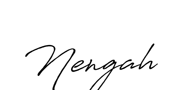 Once you've used our free online signature maker to create your best signature Antro_Vectra_Bolder style, it's time to enjoy all of the benefits that Nengah name signing documents. Nengah signature style 7 images and pictures png