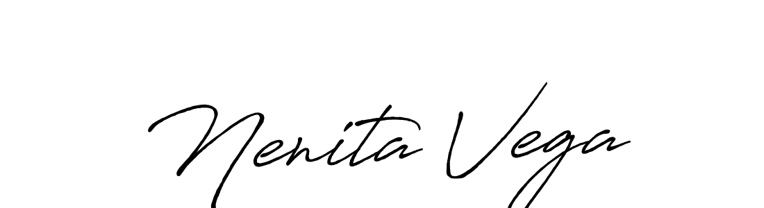 Similarly Antro_Vectra_Bolder is the best handwritten signature design. Signature creator online .You can use it as an online autograph creator for name Nenita Vega. Nenita Vega signature style 7 images and pictures png