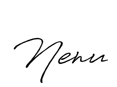 The best way (Antro_Vectra_Bolder) to make a short signature is to pick only two or three words in your name. The name Nenu include a total of six letters. For converting this name. Nenu signature style 7 images and pictures png
