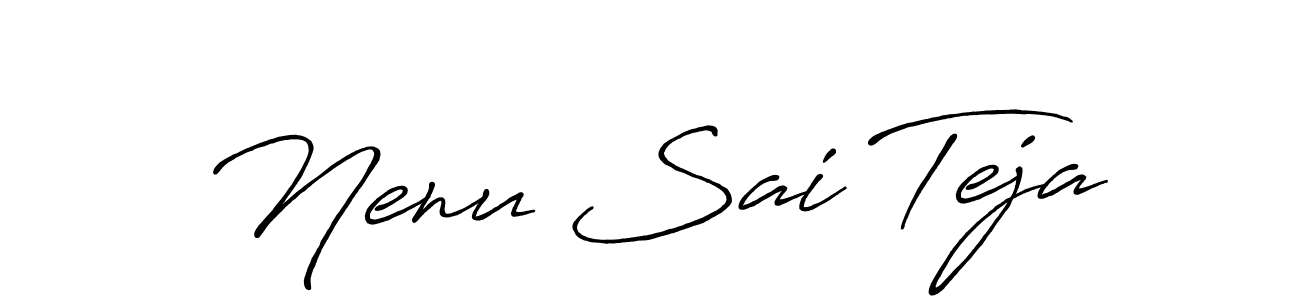 Make a beautiful signature design for name Nenu Sai Teja. Use this online signature maker to create a handwritten signature for free. Nenu Sai Teja signature style 7 images and pictures png