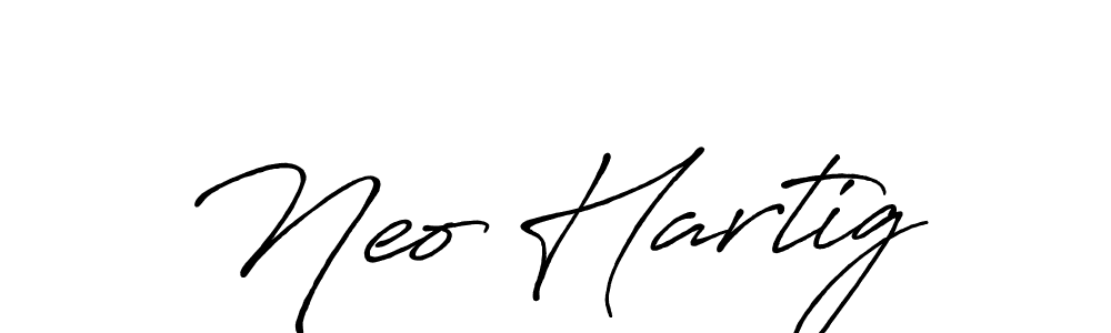 Also we have Neo Hartig name is the best signature style. Create professional handwritten signature collection using Antro_Vectra_Bolder autograph style. Neo Hartig signature style 7 images and pictures png