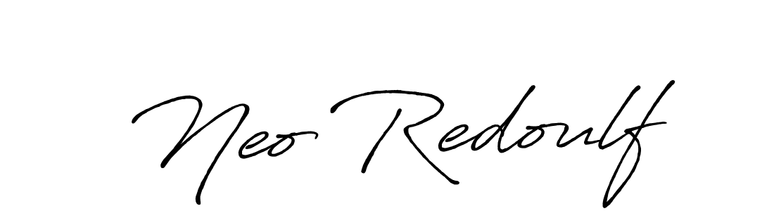 Design your own signature with our free online signature maker. With this signature software, you can create a handwritten (Antro_Vectra_Bolder) signature for name Neo Redoulf. Neo Redoulf signature style 7 images and pictures png