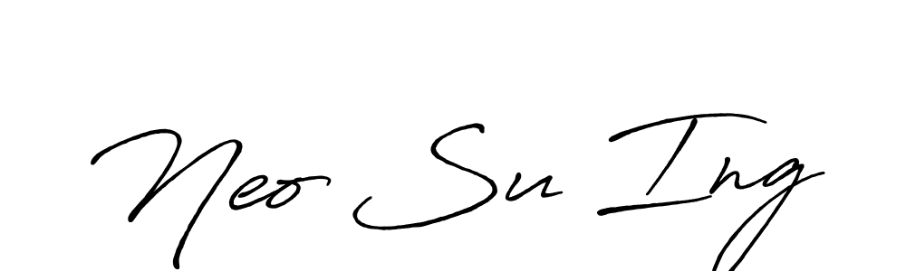 Neo Su Ing stylish signature style. Best Handwritten Sign (Antro_Vectra_Bolder) for my name. Handwritten Signature Collection Ideas for my name Neo Su Ing. Neo Su Ing signature style 7 images and pictures png