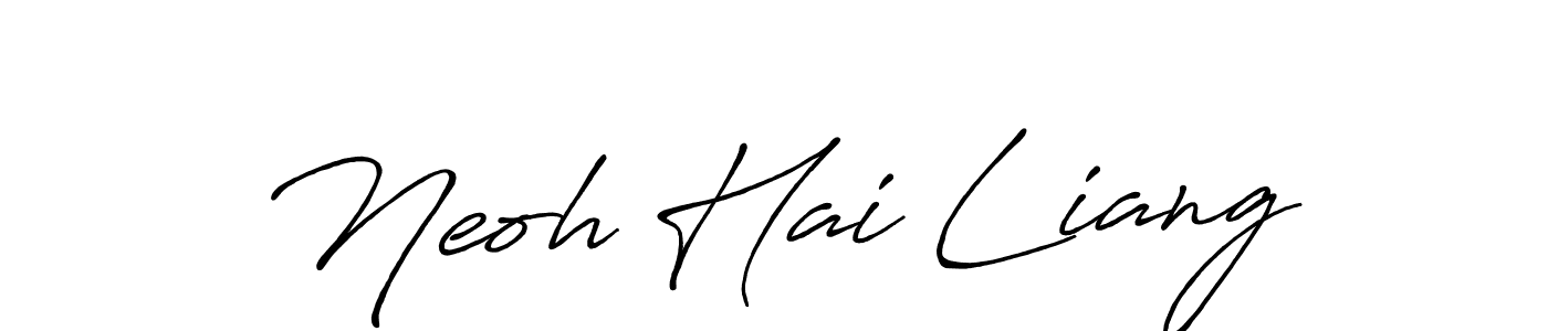 Make a short Neoh Hai Liang signature style. Manage your documents anywhere anytime using Antro_Vectra_Bolder. Create and add eSignatures, submit forms, share and send files easily. Neoh Hai Liang signature style 7 images and pictures png