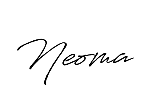 The best way (Antro_Vectra_Bolder) to make a short signature is to pick only two or three words in your name. The name Neoma include a total of six letters. For converting this name. Neoma signature style 7 images and pictures png
