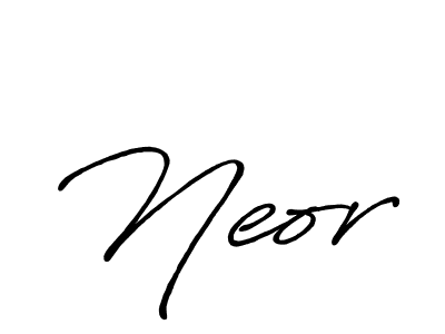 How to make Neor signature? Antro_Vectra_Bolder is a professional autograph style. Create handwritten signature for Neor name. Neor signature style 7 images and pictures png