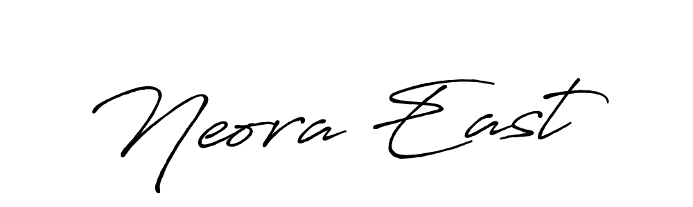 if you are searching for the best signature style for your name Neora East. so please give up your signature search. here we have designed multiple signature styles  using Antro_Vectra_Bolder. Neora East signature style 7 images and pictures png