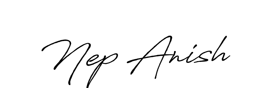 Best and Professional Signature Style for Nep Anish. Antro_Vectra_Bolder Best Signature Style Collection. Nep Anish signature style 7 images and pictures png