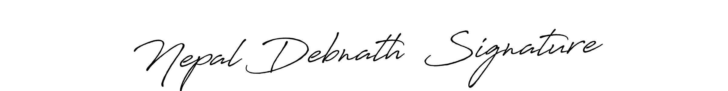 This is the best signature style for the Nepal Debnath  Signature name. Also you like these signature font (Antro_Vectra_Bolder). Mix name signature. Nepal Debnath  Signature signature style 7 images and pictures png