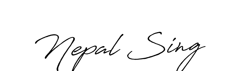 You can use this online signature creator to create a handwritten signature for the name Nepal Sing. This is the best online autograph maker. Nepal Sing signature style 7 images and pictures png