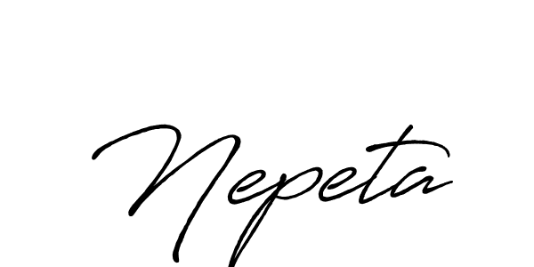 Make a beautiful signature design for name Nepeta. With this signature (Antro_Vectra_Bolder) style, you can create a handwritten signature for free. Nepeta signature style 7 images and pictures png