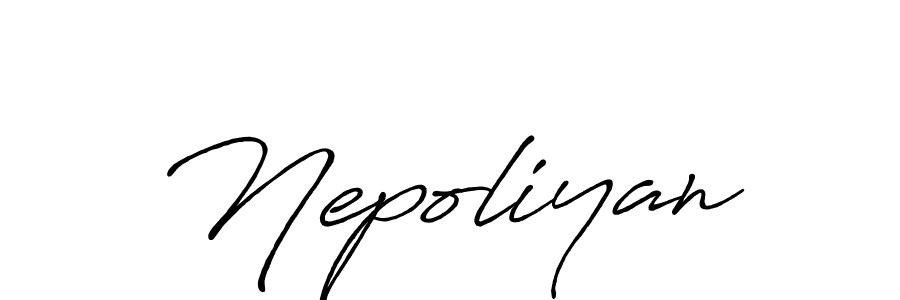 You should practise on your own different ways (Antro_Vectra_Bolder) to write your name (Nepoliyan) in signature. don't let someone else do it for you. Nepoliyan signature style 7 images and pictures png