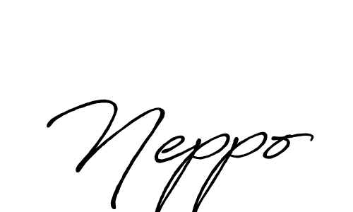 Also we have Neppo name is the best signature style. Create professional handwritten signature collection using Antro_Vectra_Bolder autograph style. Neppo signature style 7 images and pictures png