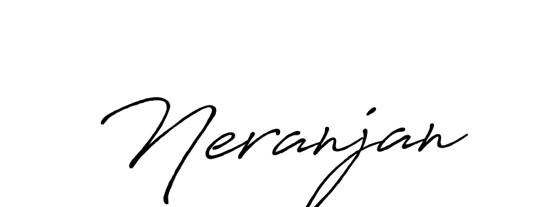 Also we have Neranjan name is the best signature style. Create professional handwritten signature collection using Antro_Vectra_Bolder autograph style. Neranjan signature style 7 images and pictures png