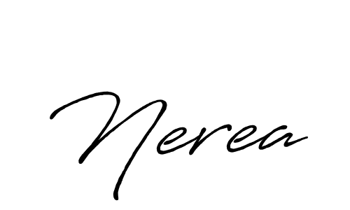 Once you've used our free online signature maker to create your best signature Antro_Vectra_Bolder style, it's time to enjoy all of the benefits that Nerea name signing documents. Nerea signature style 7 images and pictures png