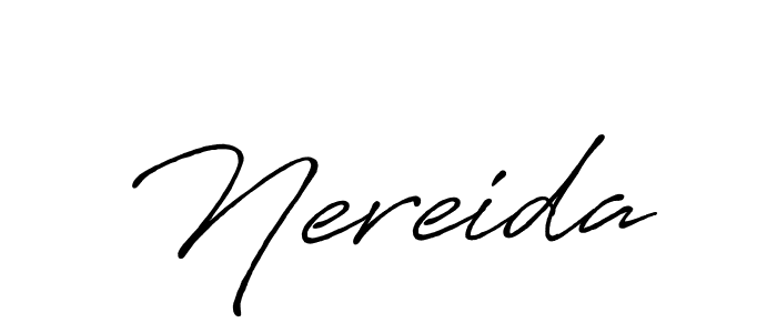 The best way (Antro_Vectra_Bolder) to make a short signature is to pick only two or three words in your name. The name Nereida include a total of six letters. For converting this name. Nereida signature style 7 images and pictures png