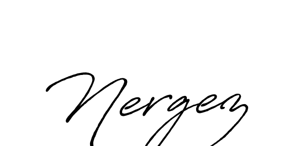 Make a beautiful signature design for name Nergez. Use this online signature maker to create a handwritten signature for free. Nergez signature style 7 images and pictures png