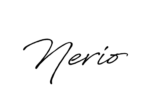 It looks lik you need a new signature style for name Nerio. Design unique handwritten (Antro_Vectra_Bolder) signature with our free signature maker in just a few clicks. Nerio signature style 7 images and pictures png