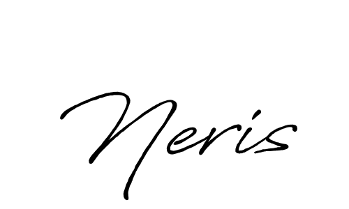 You should practise on your own different ways (Antro_Vectra_Bolder) to write your name (Neris) in signature. don't let someone else do it for you. Neris signature style 7 images and pictures png