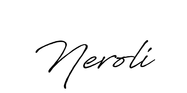 You should practise on your own different ways (Antro_Vectra_Bolder) to write your name (Neroli) in signature. don't let someone else do it for you. Neroli signature style 7 images and pictures png