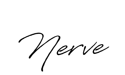 Design your own signature with our free online signature maker. With this signature software, you can create a handwritten (Antro_Vectra_Bolder) signature for name Nerve. Nerve signature style 7 images and pictures png
