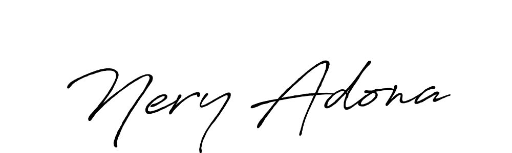 Create a beautiful signature design for name Nery Adona. With this signature (Antro_Vectra_Bolder) fonts, you can make a handwritten signature for free. Nery Adona signature style 7 images and pictures png