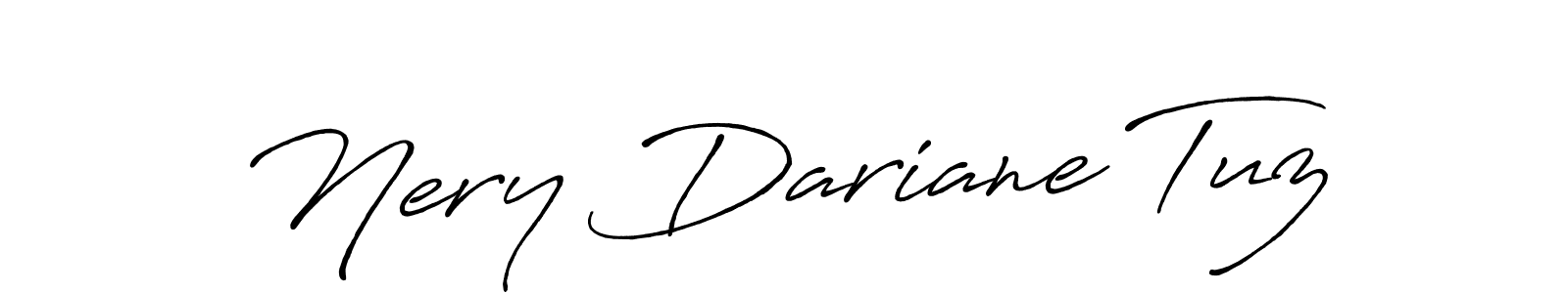 This is the best signature style for the Nery Dariane Tuz name. Also you like these signature font (Antro_Vectra_Bolder). Mix name signature. Nery Dariane Tuz signature style 7 images and pictures png