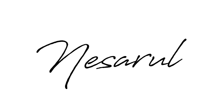 Once you've used our free online signature maker to create your best signature Antro_Vectra_Bolder style, it's time to enjoy all of the benefits that Nesarul name signing documents. Nesarul signature style 7 images and pictures png