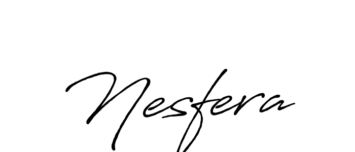 Create a beautiful signature design for name Nesfera. With this signature (Antro_Vectra_Bolder) fonts, you can make a handwritten signature for free. Nesfera signature style 7 images and pictures png