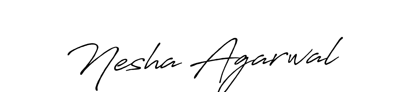 Once you've used our free online signature maker to create your best signature Antro_Vectra_Bolder style, it's time to enjoy all of the benefits that Nesha Agarwal name signing documents. Nesha Agarwal signature style 7 images and pictures png
