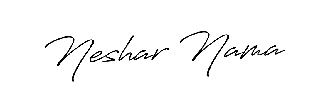 Once you've used our free online signature maker to create your best signature Antro_Vectra_Bolder style, it's time to enjoy all of the benefits that Neshar Nama name signing documents. Neshar Nama signature style 7 images and pictures png