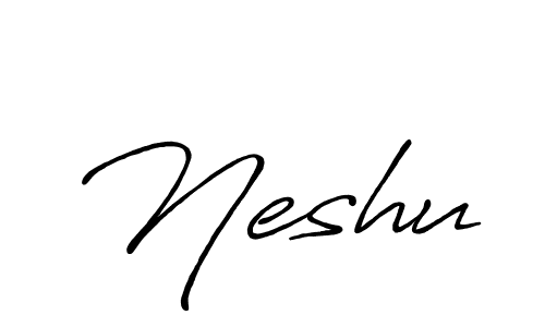 Antro_Vectra_Bolder is a professional signature style that is perfect for those who want to add a touch of class to their signature. It is also a great choice for those who want to make their signature more unique. Get Neshu name to fancy signature for free. Neshu signature style 7 images and pictures png