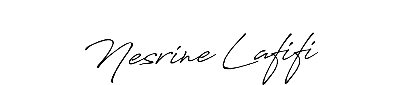 if you are searching for the best signature style for your name Nesrine Lafifi. so please give up your signature search. here we have designed multiple signature styles  using Antro_Vectra_Bolder. Nesrine Lafifi signature style 7 images and pictures png