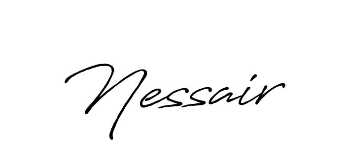The best way (Antro_Vectra_Bolder) to make a short signature is to pick only two or three words in your name. The name Nessair include a total of six letters. For converting this name. Nessair signature style 7 images and pictures png