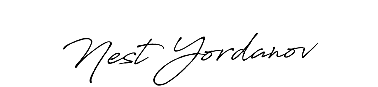 Use a signature maker to create a handwritten signature online. With this signature software, you can design (Antro_Vectra_Bolder) your own signature for name Nest Yordanov. Nest Yordanov signature style 7 images and pictures png