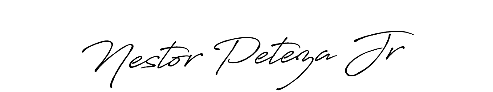 The best way (Antro_Vectra_Bolder) to make a short signature is to pick only two or three words in your name. The name Nestor Peteza Jr include a total of six letters. For converting this name. Nestor Peteza Jr signature style 7 images and pictures png