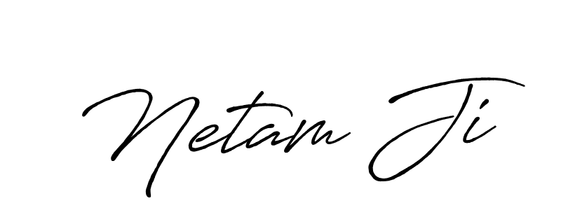 You should practise on your own different ways (Antro_Vectra_Bolder) to write your name (Netam Ji) in signature. don't let someone else do it for you. Netam Ji signature style 7 images and pictures png