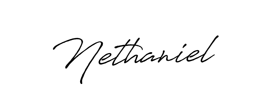 Design your own signature with our free online signature maker. With this signature software, you can create a handwritten (Antro_Vectra_Bolder) signature for name Nethaniel. Nethaniel signature style 7 images and pictures png