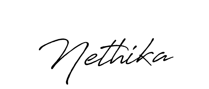 Once you've used our free online signature maker to create your best signature Antro_Vectra_Bolder style, it's time to enjoy all of the benefits that Nethika name signing documents. Nethika signature style 7 images and pictures png