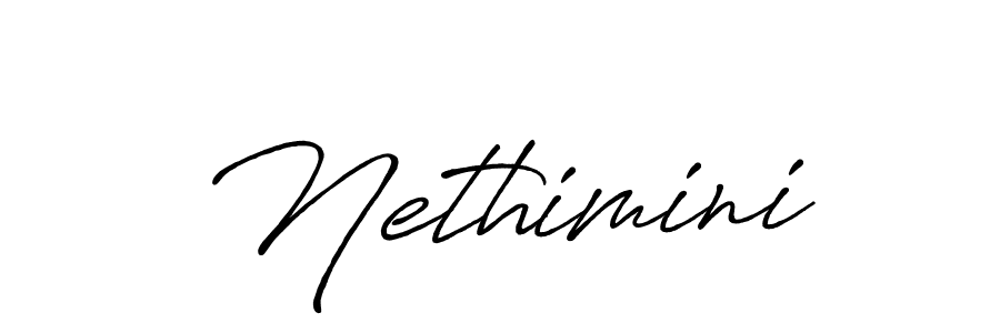 Also we have Nethimini name is the best signature style. Create professional handwritten signature collection using Antro_Vectra_Bolder autograph style. Nethimini signature style 7 images and pictures png