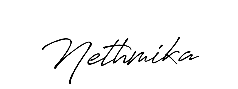 Antro_Vectra_Bolder is a professional signature style that is perfect for those who want to add a touch of class to their signature. It is also a great choice for those who want to make their signature more unique. Get Nethmika name to fancy signature for free. Nethmika signature style 7 images and pictures png