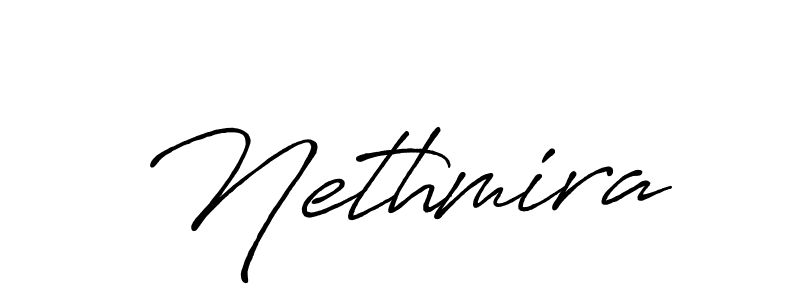 It looks lik you need a new signature style for name Nethmira. Design unique handwritten (Antro_Vectra_Bolder) signature with our free signature maker in just a few clicks. Nethmira signature style 7 images and pictures png