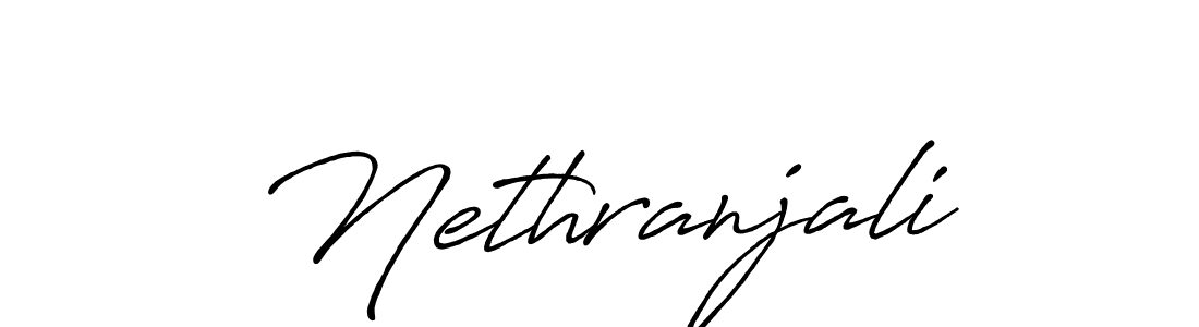 Nethranjali stylish signature style. Best Handwritten Sign (Antro_Vectra_Bolder) for my name. Handwritten Signature Collection Ideas for my name Nethranjali. Nethranjali signature style 7 images and pictures png