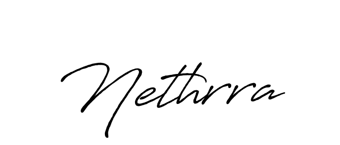 How to make Nethrra signature? Antro_Vectra_Bolder is a professional autograph style. Create handwritten signature for Nethrra name. Nethrra signature style 7 images and pictures png
