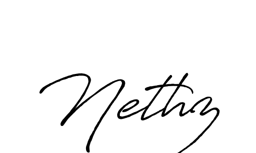 Also we have Nethz name is the best signature style. Create professional handwritten signature collection using Antro_Vectra_Bolder autograph style. Nethz signature style 7 images and pictures png