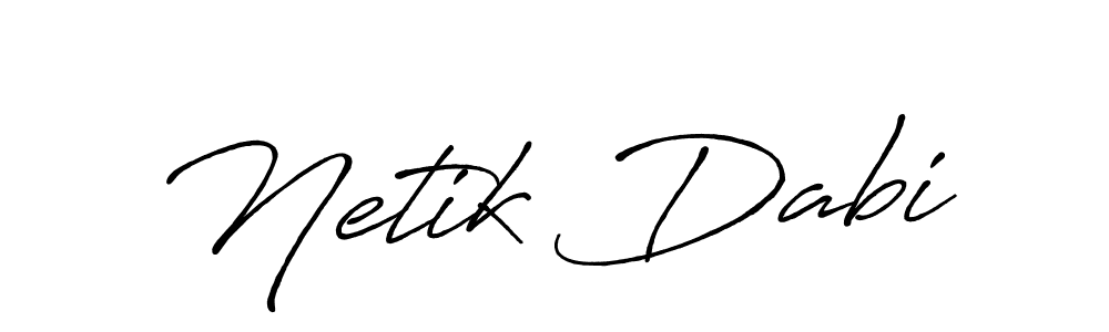 How to make Netik Dabi signature? Antro_Vectra_Bolder is a professional autograph style. Create handwritten signature for Netik Dabi name. Netik Dabi signature style 7 images and pictures png