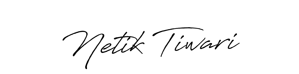How to make Netik Tiwari signature? Antro_Vectra_Bolder is a professional autograph style. Create handwritten signature for Netik Tiwari name. Netik Tiwari signature style 7 images and pictures png